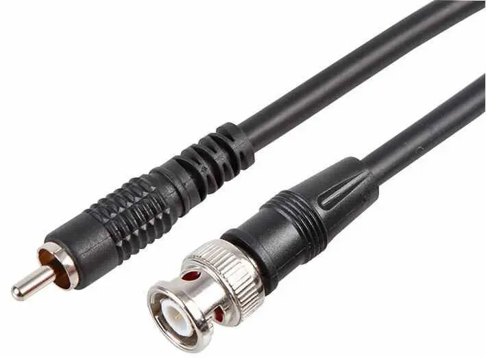 PRO SIGNAL - Καλώδιο BNC σε RCA Male, Χαλκός, 1.2m Μαύρο