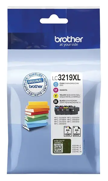 Brother LC3219 High Yield 4 Ink Cartridge Multipack (Black, Cyan, Magenta, Plus