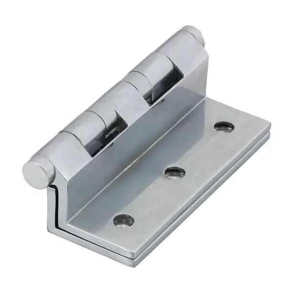 Timco Solid Brass Cranked Ball Race Hinges, Polished Chrome, 64x55mm (Pack of 2