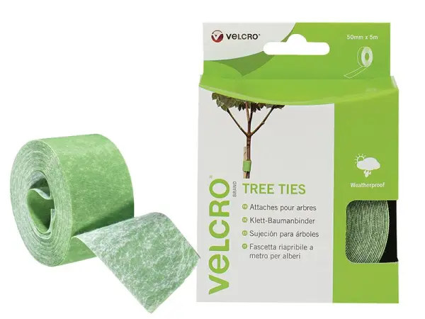 VELCRO ONE-WRAP Tree Ties, Green, 50mm x 5m