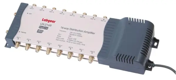 LABGEAR מגבר הפצה דיגיטלי 2-קלט 16-פלט