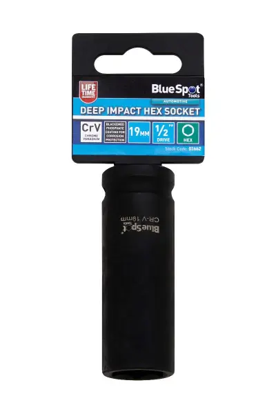 Blue Spot Tools 19毫米加长冲击内六角套筒