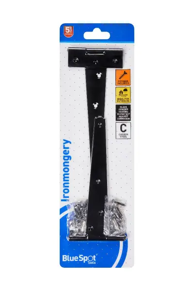 Blue Spot Tools 152毫米黑色粉末涂层T型铰链