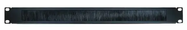 Panneau à brosse HiLo PRO SIGNAL 1U 19 pouces pour rack, Noir