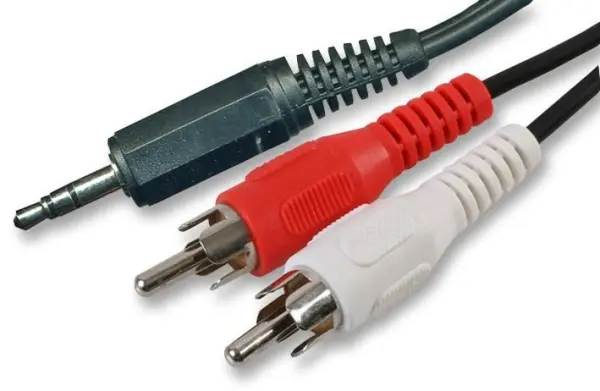 Pro Signal 3.5mm Stereo Jack to 2x RCA Splitter Cable, 0.25m Black