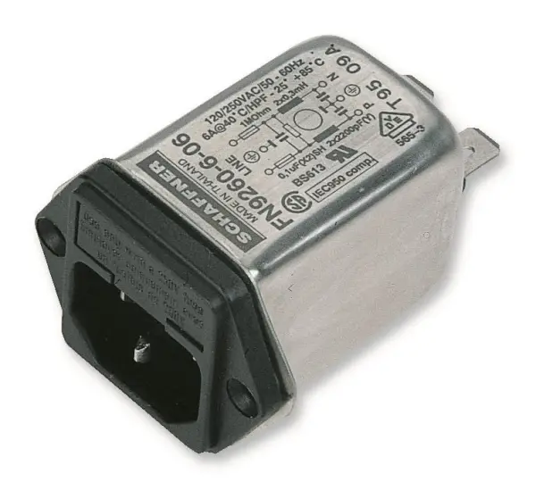 TE Connectivity Schaffner 2 Fuse Filter - 6A