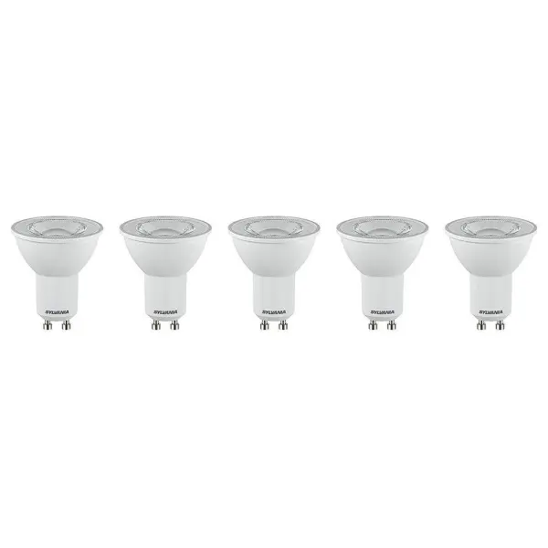 Feilo Sylvania 7W LED GU10 Bulb Warm White 3000K Pack of 5