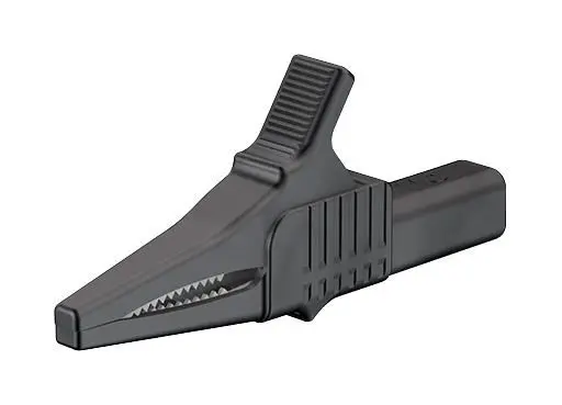 MC 32A 4mm Insulated Crocodile Clip, Black