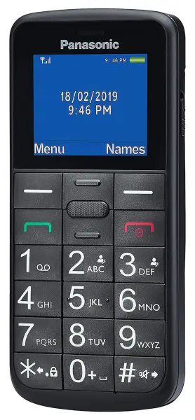 Panasonic KX-TU110 Essential Easy Use Mobile Phone, Black