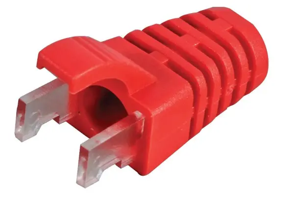 SPEEDY RJ45 RJ45 Strain Relief Boots Pack of 100 - red