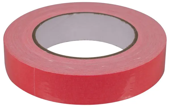 PRO POWER Fluorescent Gaffer Tape, 25mm x 25m - Pink