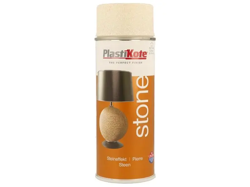 PlastiKote Stone Touch Spray Paint - Alabaster 400ml