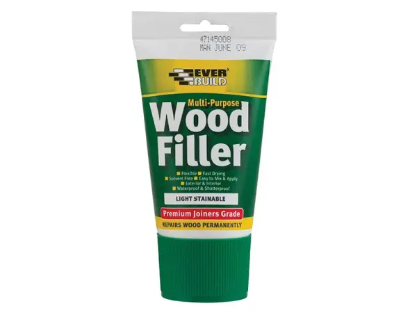 Everbuild Sika Multipurpose Premium Wood Filler, Stainable, 100ml