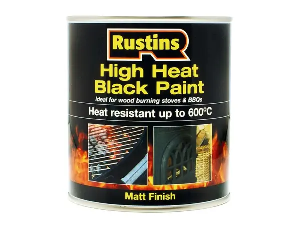 Rustins Hochtemperaturfarbe 600°C Schwarz 500ml