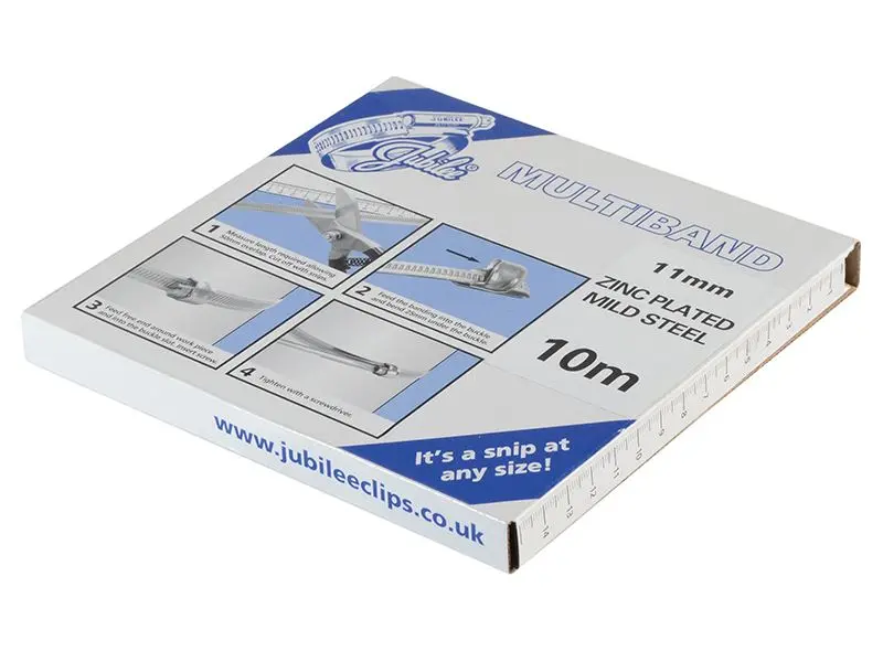 Jubilee Multiband Mild Steel Banding, 11mm x 10m