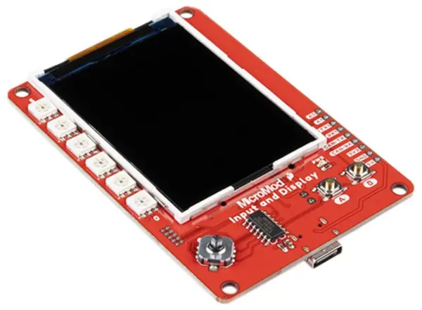 SparkFun MicroMod Input en Display Carrier Board met 2.4” TFT