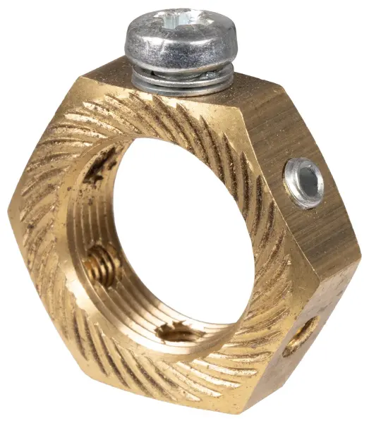 Concordia Technologies Brass Earth Nut - 25mm