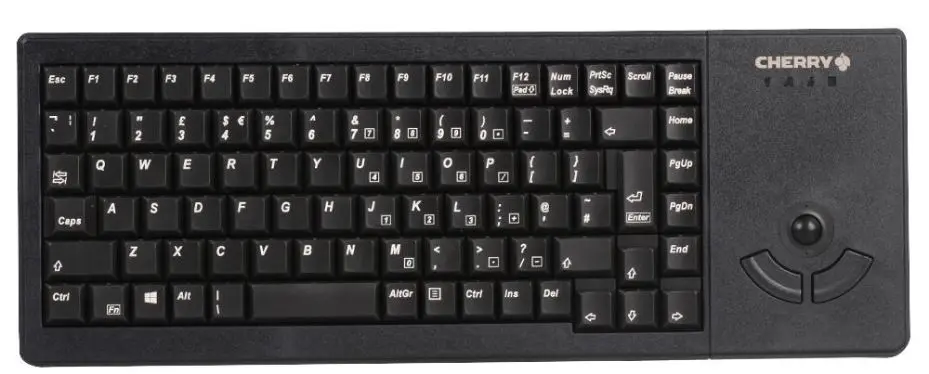 CHERRY מקלדת G84-5400 XS עם עקבוב משולב, USB, שחור