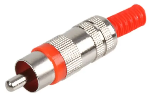 PRO SIGNAL RCA Φωνούς Πλύγκ, Κόκκινο, 2 Επαφές