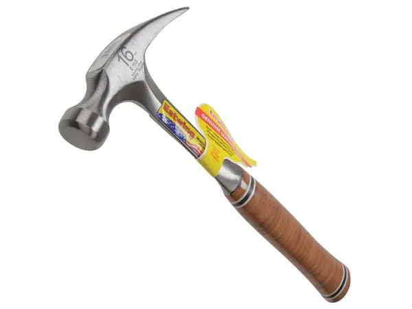 Estwing E16S Gerade Krallenhammer - Ledergriff 450g (16oz)