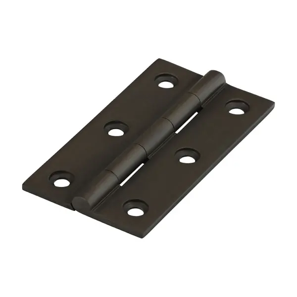 Timco Solid Brass Bronze Hinge 64mm x 35mm (2 Pack)
