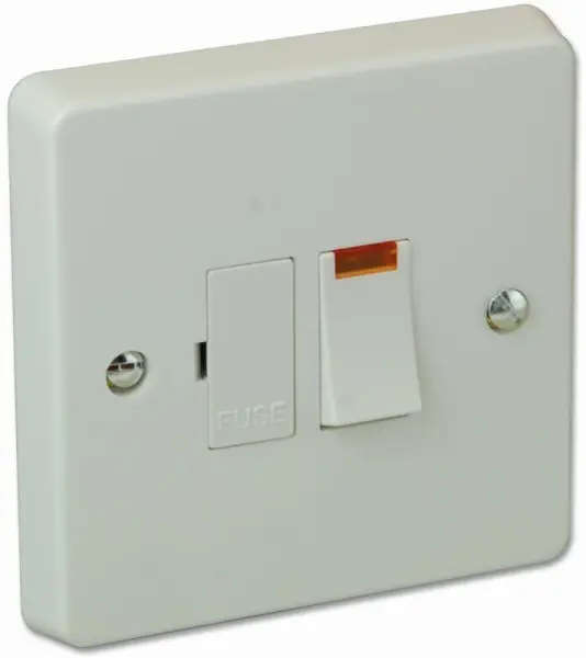 Crabtree 13A 二極スイッチ付き電源分岐ユニット（ネオンインジケーター付き）