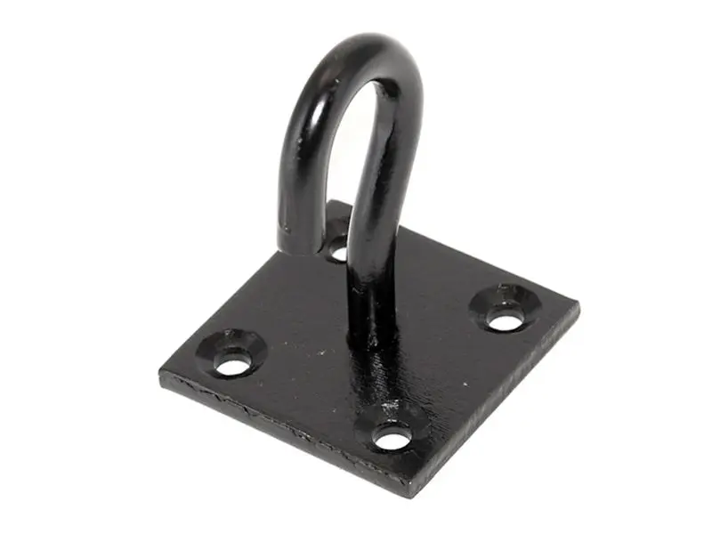 Faithfull Soporte con Gancho de 8mm, Acabado Negro Japón, 50x50mm