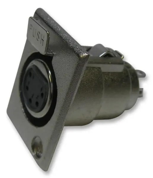 PRO SIGNAL Conector XLR 5 Vias para Montagem em Painel