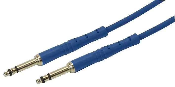 NEUTRIK Bantam (TT) 4.4mm Male-to-Male Patch Lead, 0.3m Blue