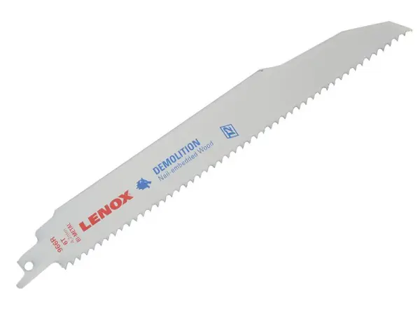 LENOX Hojas de Sierra de Demolición Reciprocante 225mm 6 TPI (Paquete de 2)