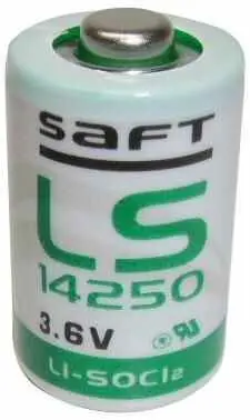 SAFT - Cadhnra Litiam Thionyl Chloride 3.6V 1/2AA, 1.2Ah