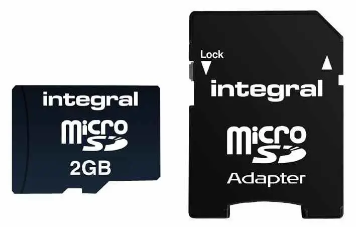 INTEGRAL - 2GB MicroSD-Speicherkarte mit SD-Adapter