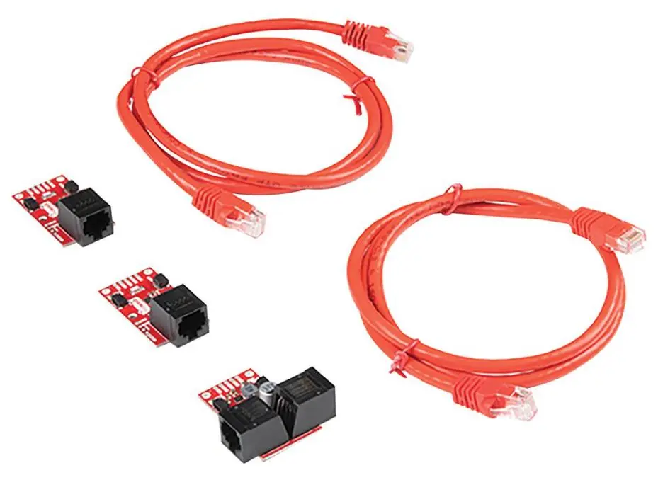 SPARKFUN ELECTRONICS ערכת QwiicBus I2C עם נקודות קצה וכבלים