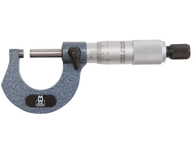 Moore & Wright Traditional External Micrometer 0-25mm, 0.01mm Resolution