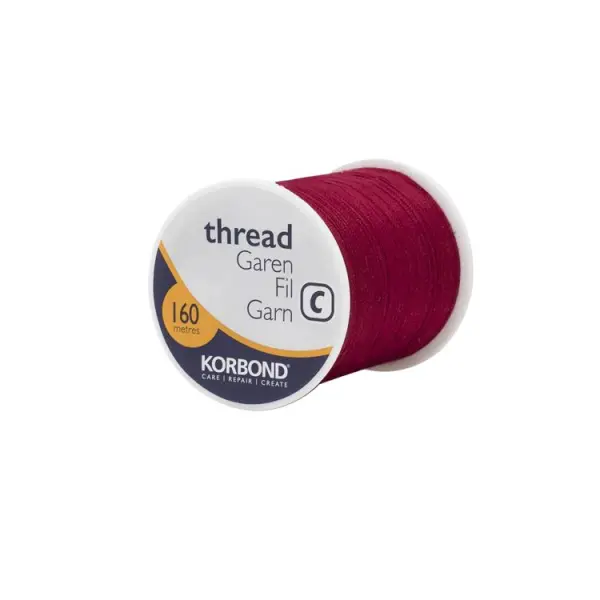 Korbond Polyester Sewing Thread Atom Red 160 m