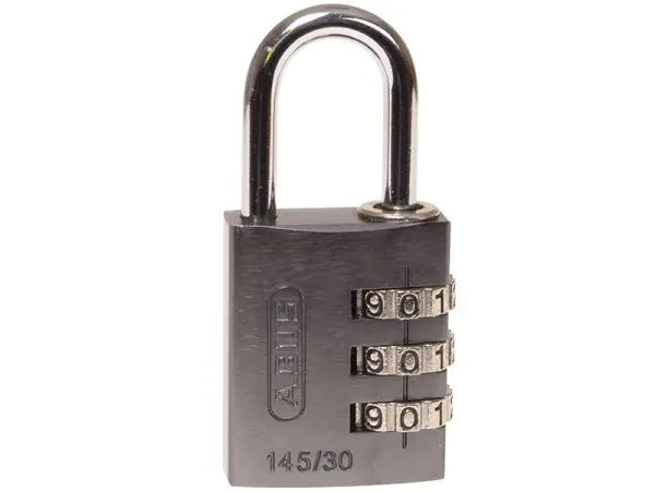 ABUS Lucchetto a Combinazione in Alluminio 145/30, 30mm, Titanio