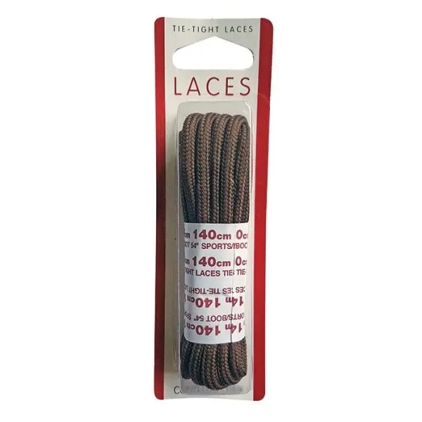 Raraion Thick Round Sports Boot Lace Brown 140cm