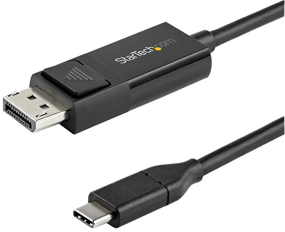 StarTech USB-C to DisplayPort 1.2 Cable, 1m, Bi-Directional, Black