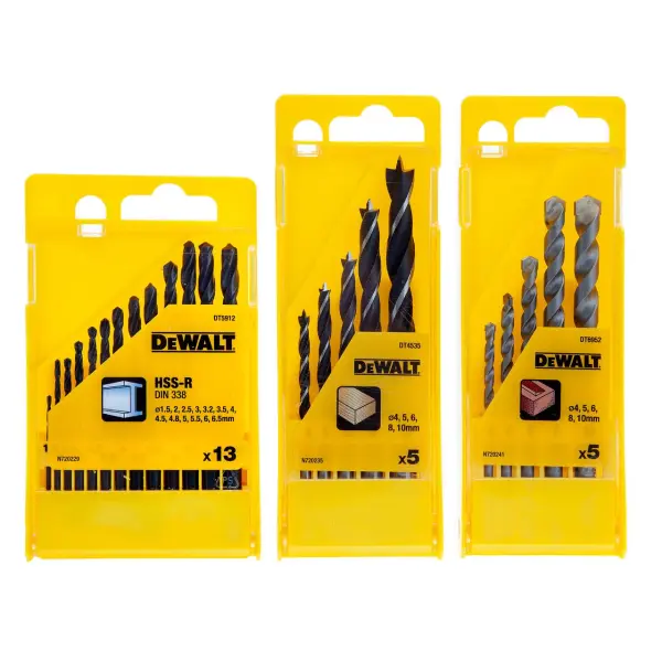 Dewalt DT71582 23-Piece Drill Bit Set for Metal, Wood & Masonry