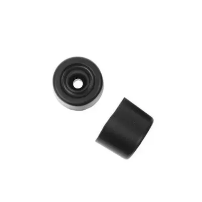 Raraion Small Black Rubber Door Stops 25mm