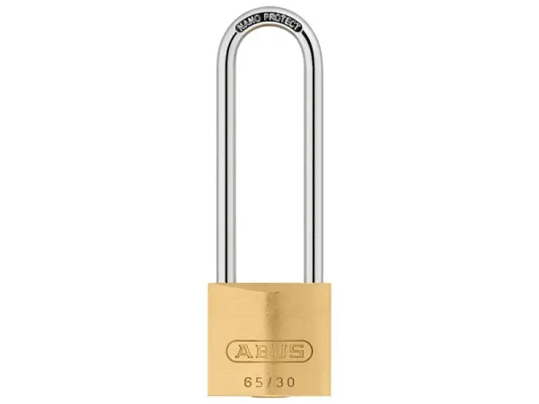 ABUS 65/30 Brass Padlock, 60mm Shackle, Security Level 4
