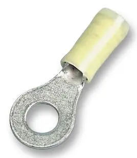 TE Connectivity PIDG Ring Crimp Terminal, Yellow, M4, 50 Pack