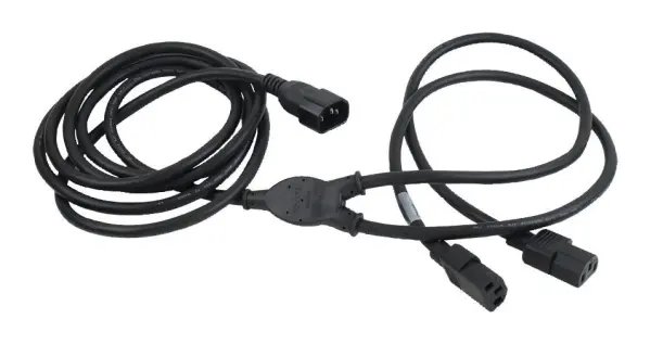 Volex IEC C14 to 2x IEC13 Mains Power Lead, 240V, 13A, 3m, Black