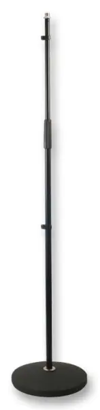 PULSE Mikrofonständer rund mit verstellbarer Höhe, Schwarz