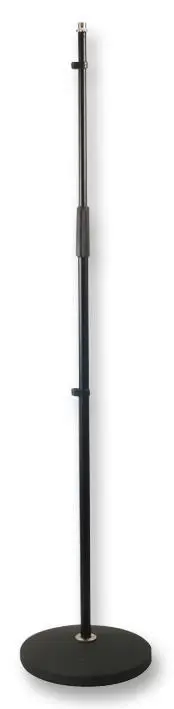 PULSE Round Base Adjustable Microphone Stand, Black