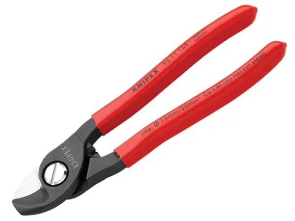 Knipex 95 11 165 Cable Shears with PVC Grip, 165mm