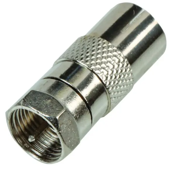 PRO SIGNAL Antennesteker naar Male F Plug Adapter, Zinklegering, 75ohm