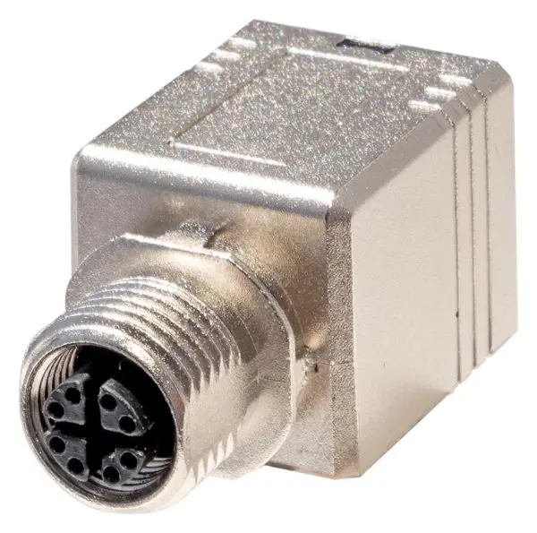 TUK M12 to RJ45 Cat6a STP Adaptor, 180°