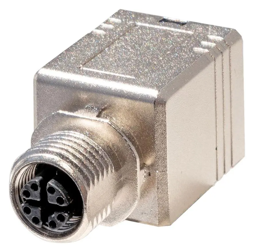 TUK Adaptador M12 para RJ45 Cat6a STP, 180°