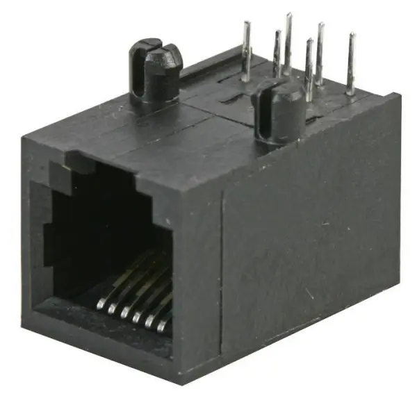 STEWART CONNECTOR - Soket 6P6C, RJ11, Profil Rendah
